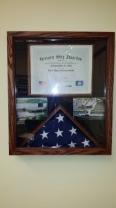 Al Sterling Gift of Flag from USS Nautilus 11-17-2014